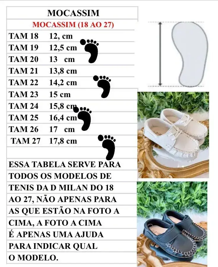 Guia de tamanhos