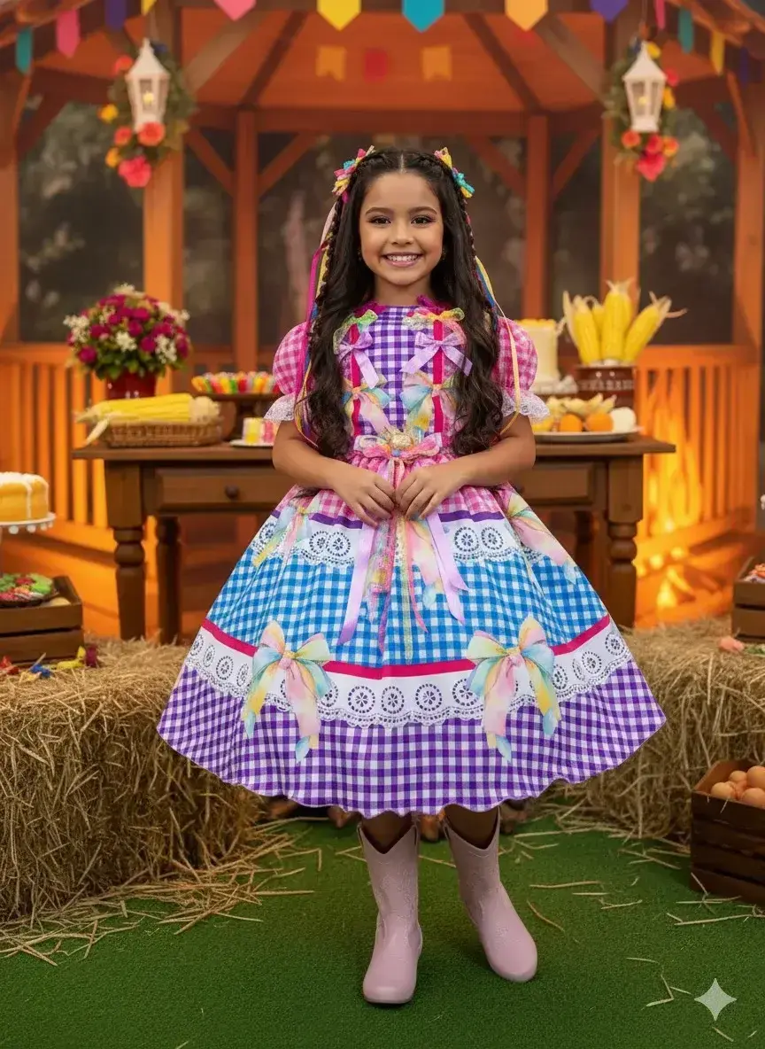 Vestido junino laço da alegria, foto 2