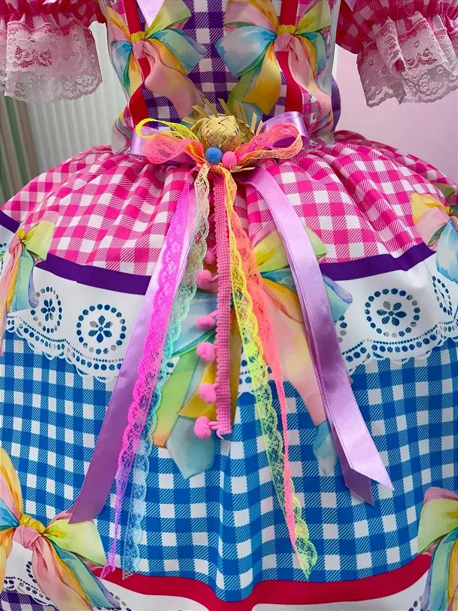 Vestido junino laço da alegria, foto 8
