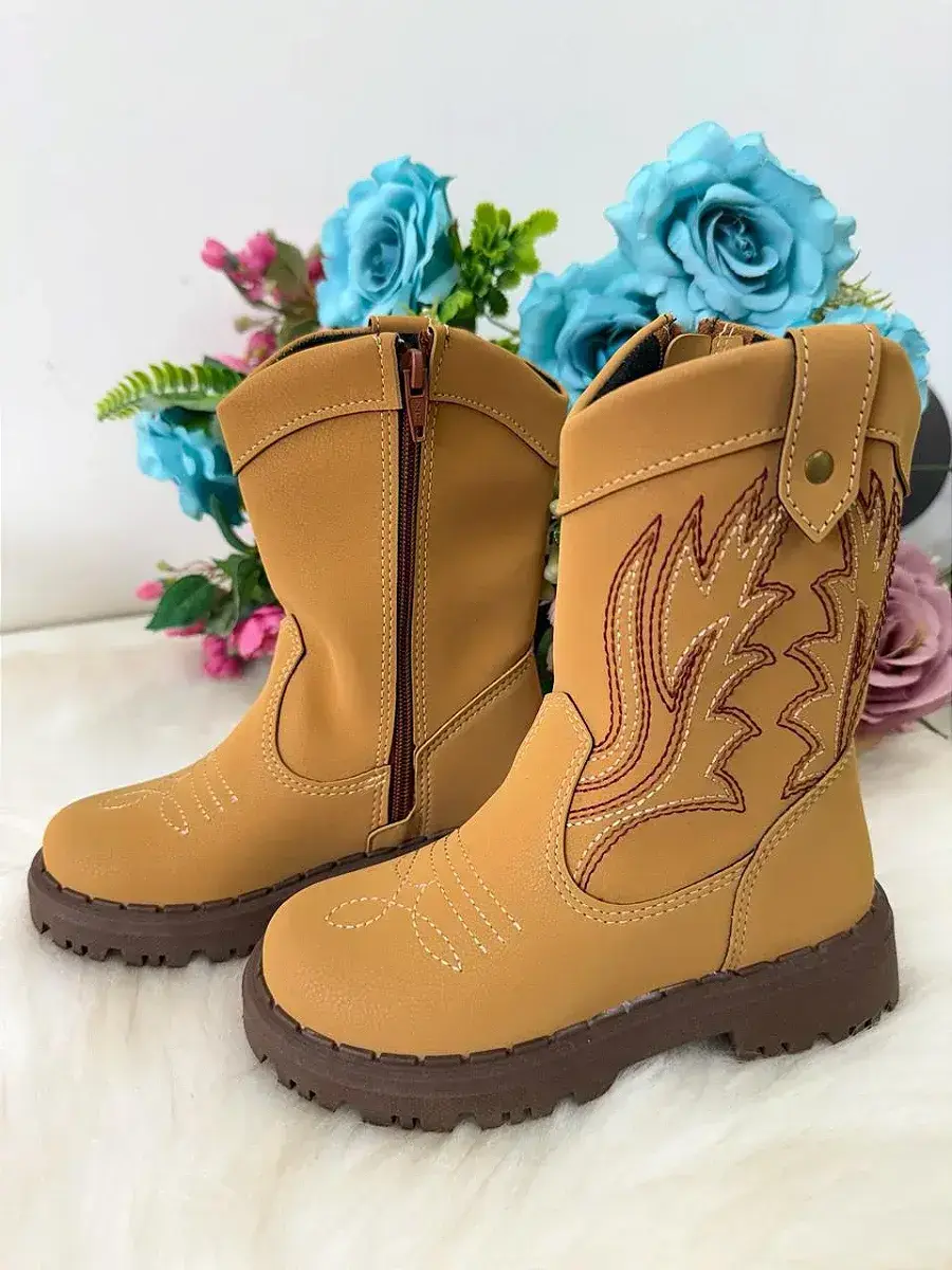 Bota texana masculina nilqi country mostarda, foto 3