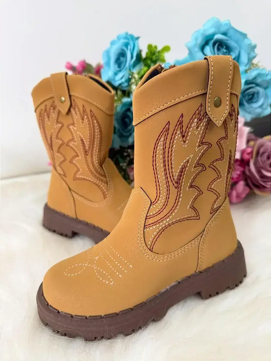 Bota texana masculina nilqi country mostarda, foto 5