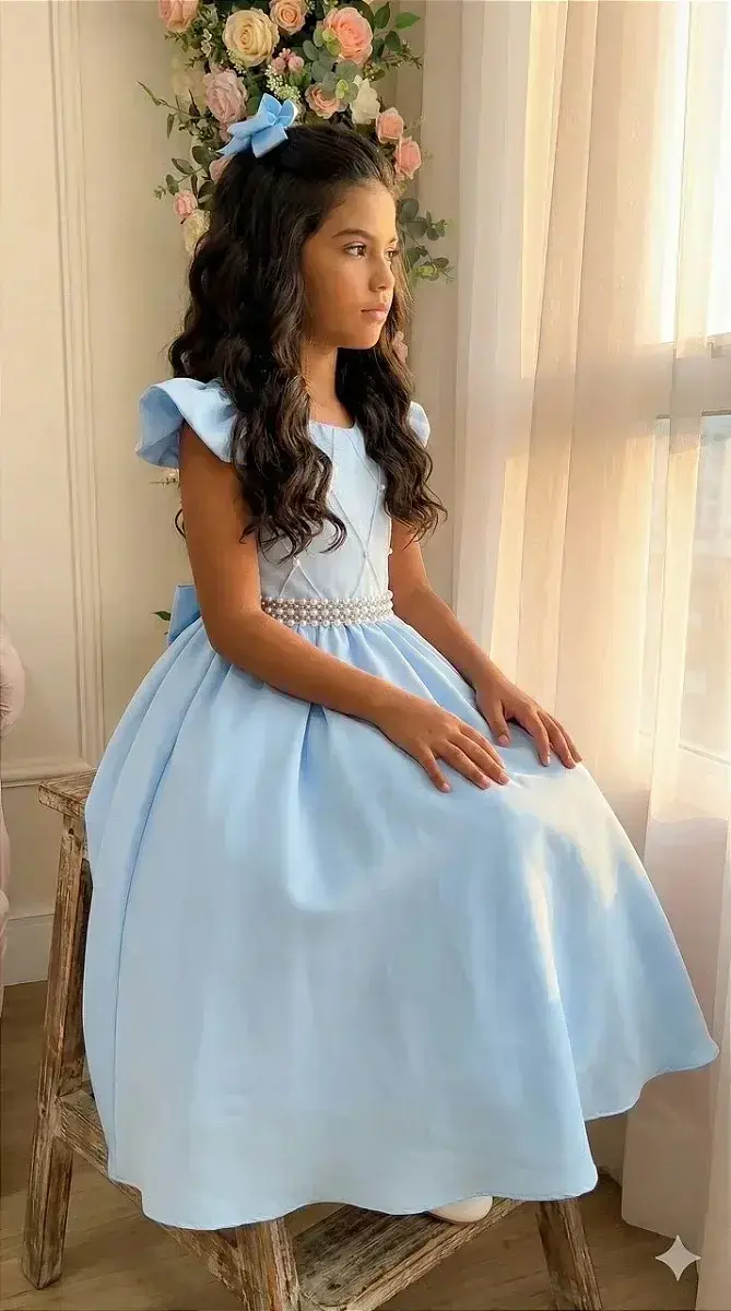 Vestido ariane longo azul, foto 3