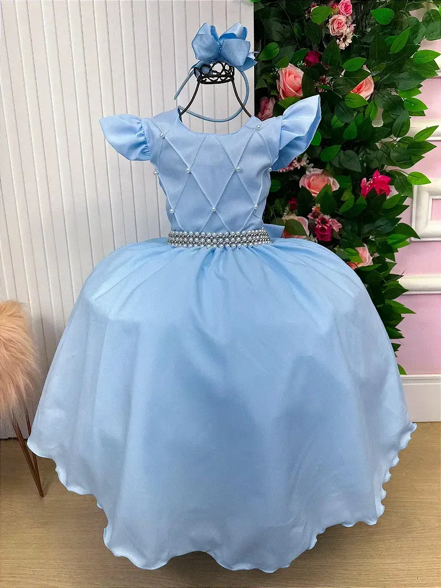 Vestido ariane longo azul, foto 4