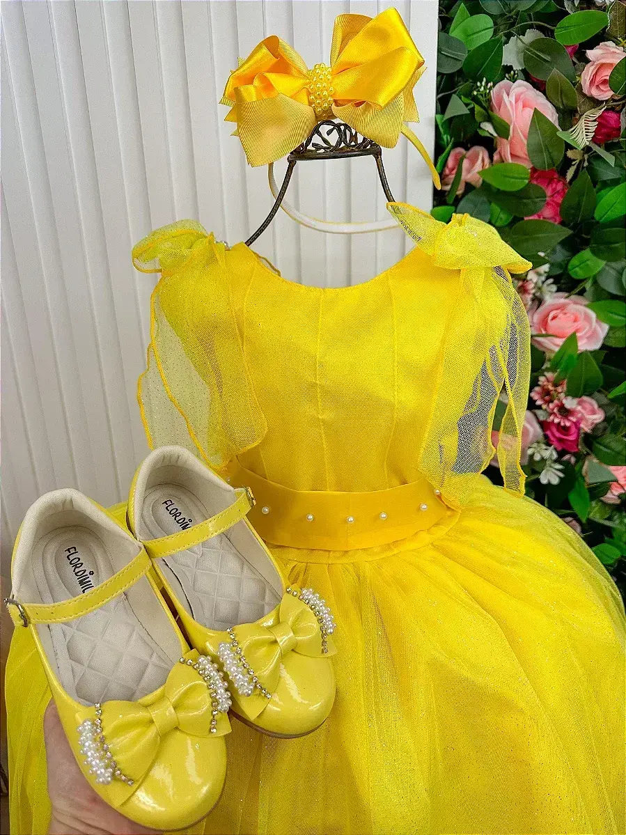 Vestido longo mel amarelo, foto 5