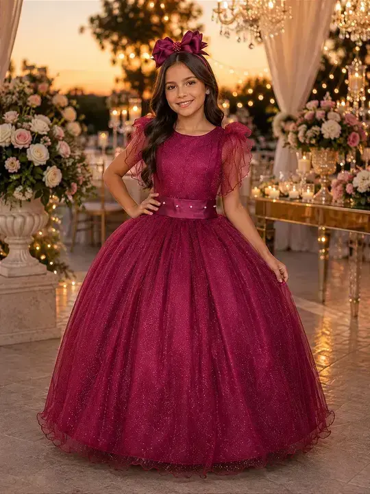 Vestido longo mel marsala