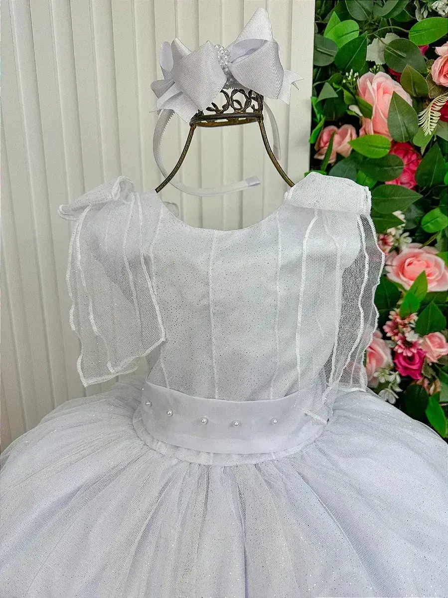 Vestido longo mel branco, foto 3