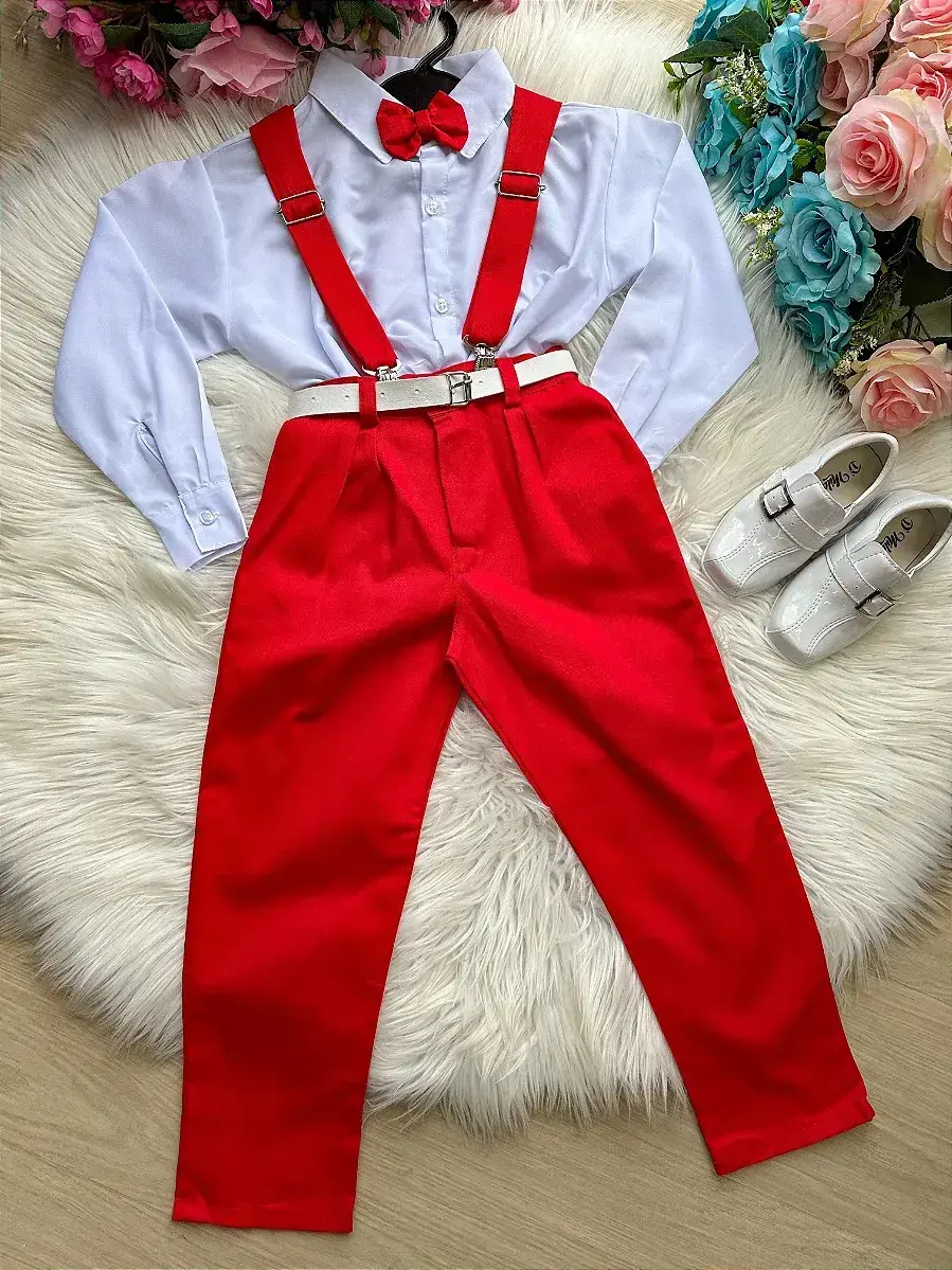 Conjunto leo suspensorio vermelho, foto 2