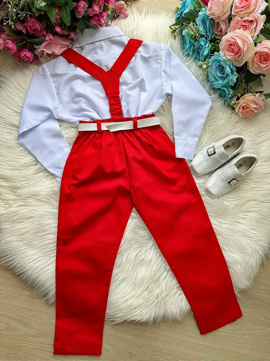 Conjunto leo suspensorio vermelho, foto 3