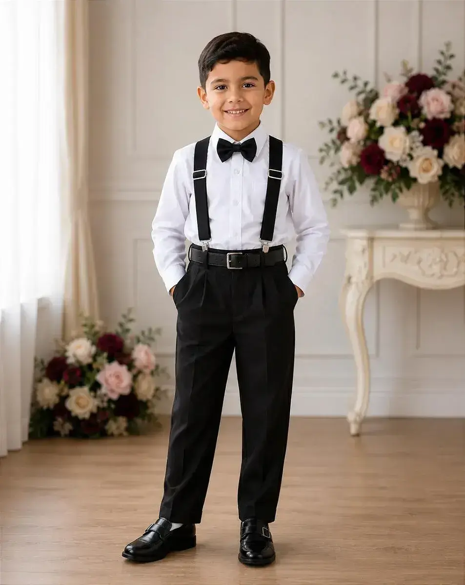 Conjunto leo suspensorio preto