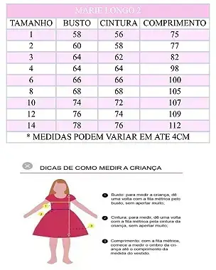 Guia de tamanhos