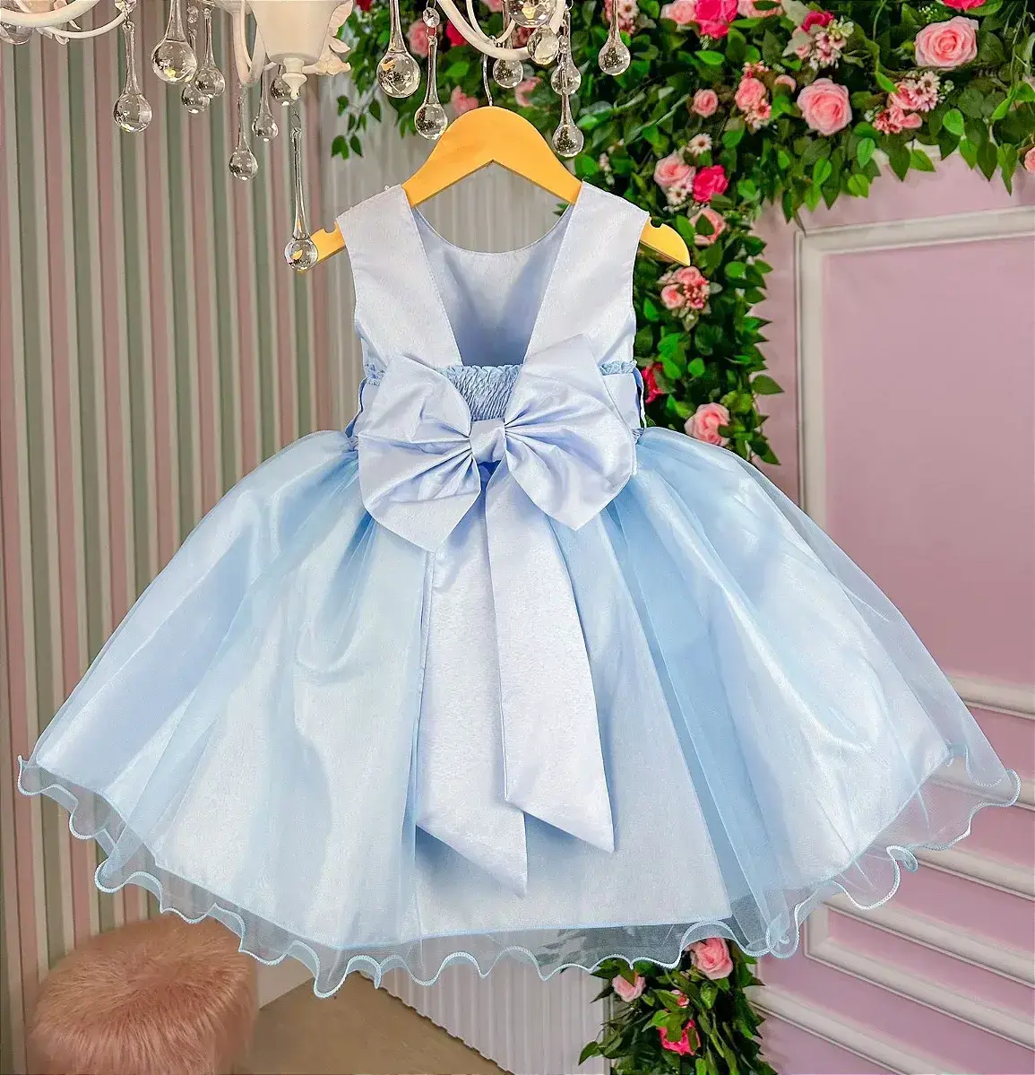 Vestido anabel jardim encantado azul, foto 8