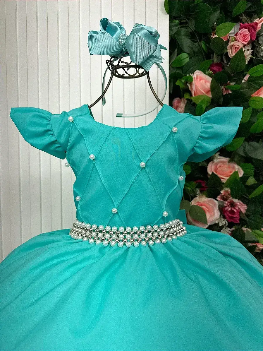 Vestido ariane longo verde tifanny, foto 5