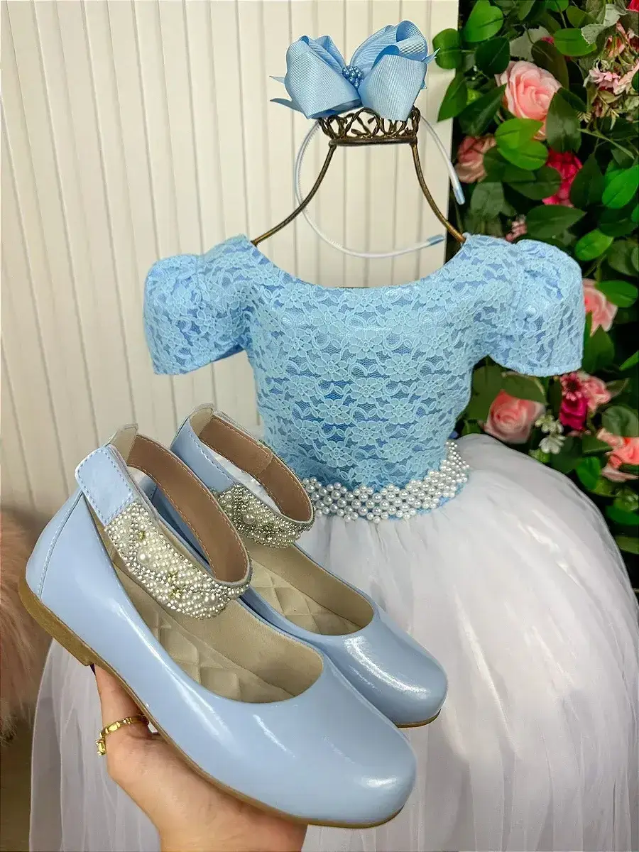 Vestido longo mari peito rendado azul, foto 4