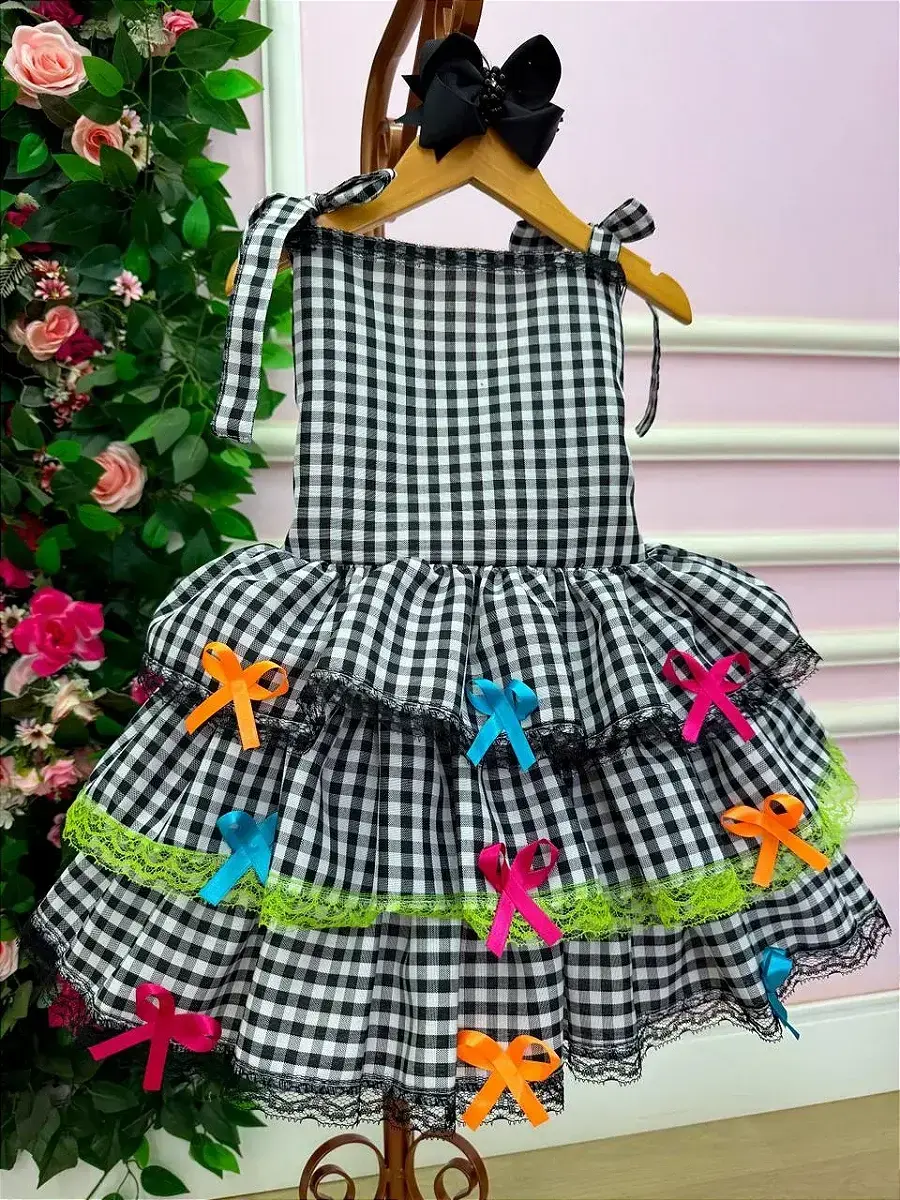 Vestido festa arraia do chamego preto, foto 4