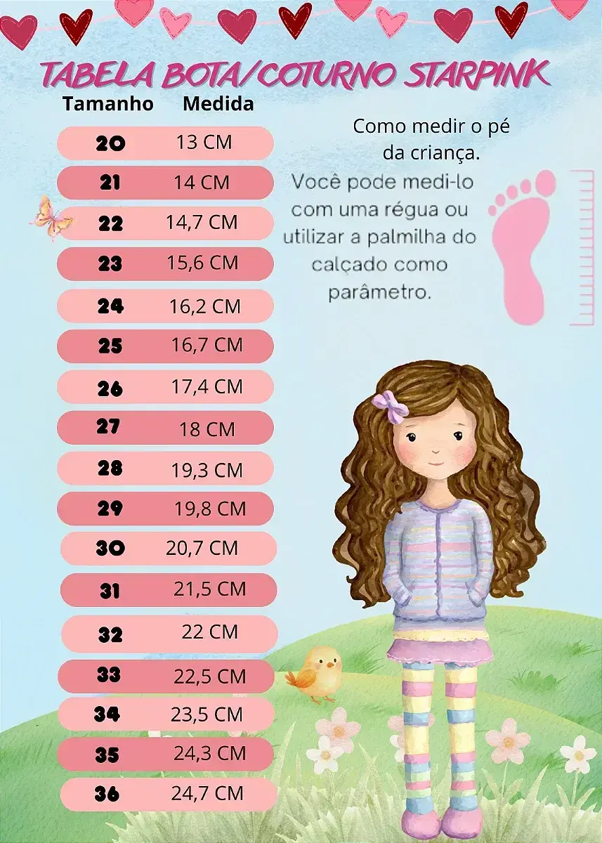 Guia de tamanhos