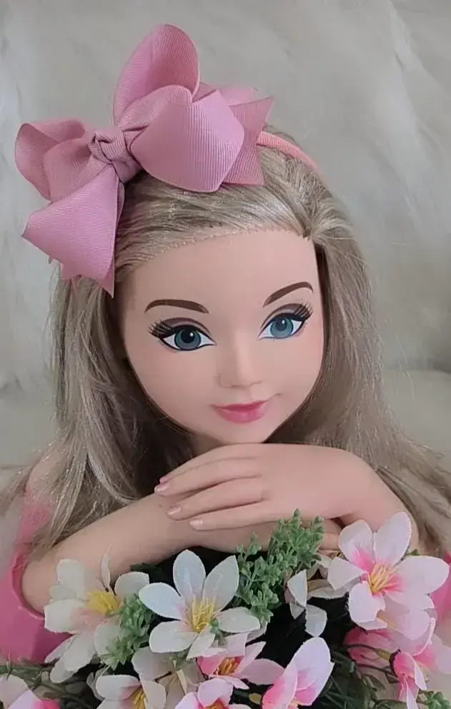 Tiara laço rose