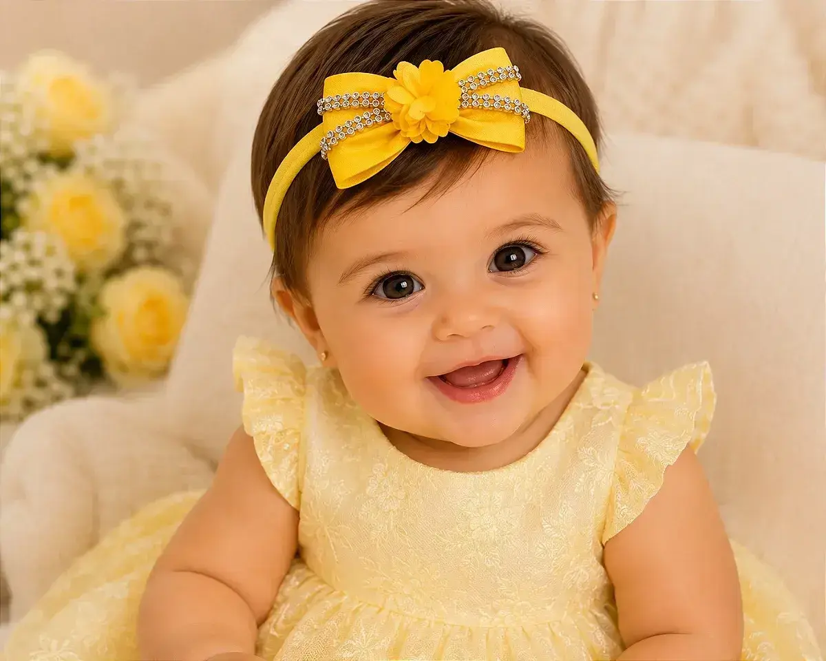 Faixa amarelo laço
