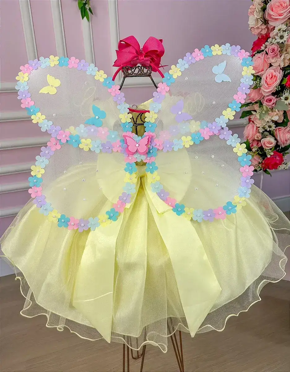 Vestido bia jardim encantado amarelo, foto 4