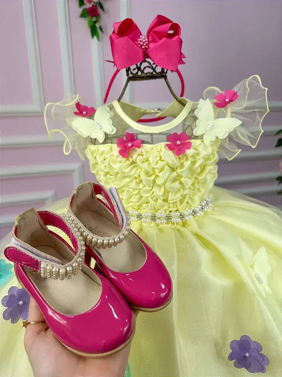 Vestido bia jardim encantado amarelo, foto 7