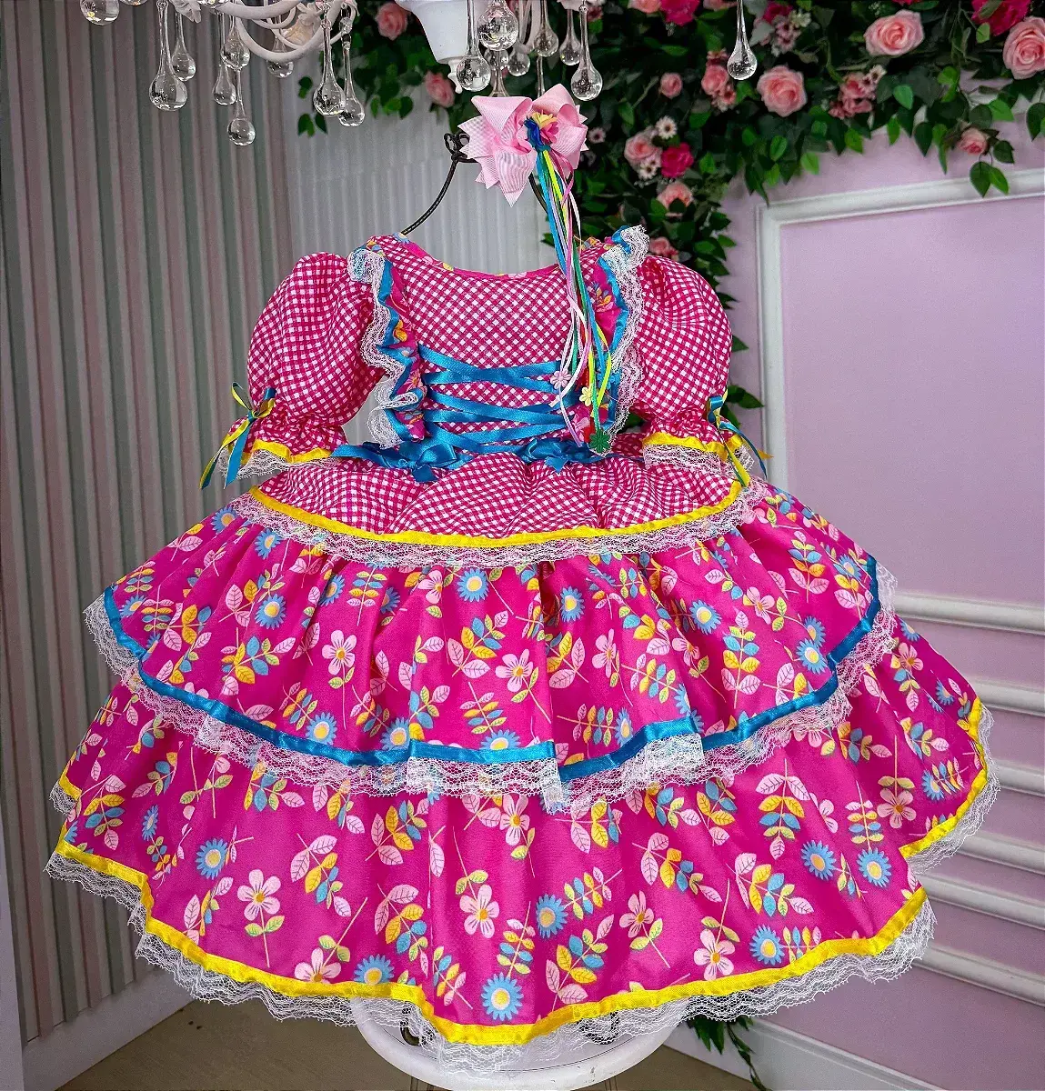 Vestido junino festa pink, foto 3