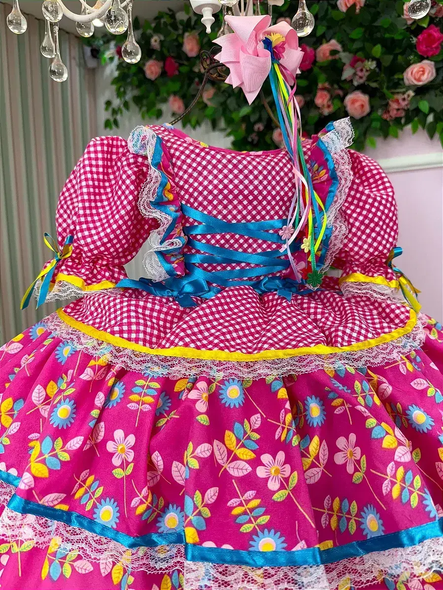 Vestido junino festa pink, foto 4
