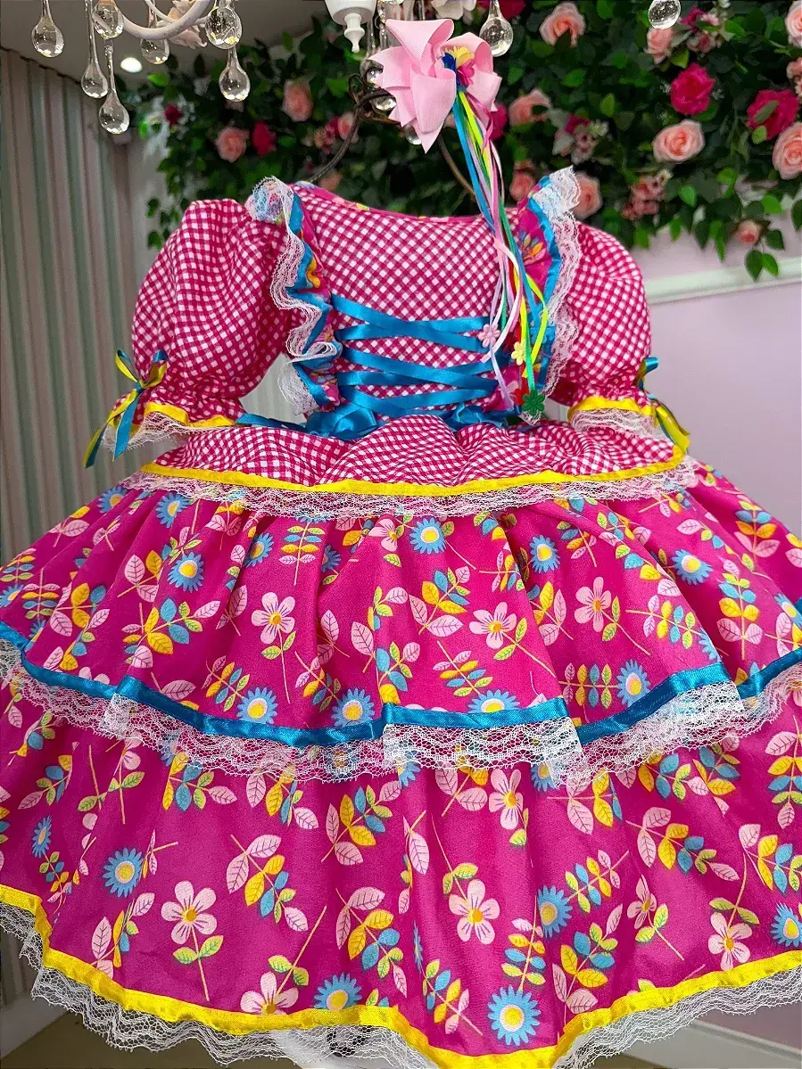 Vestido junino festa pink, foto 5