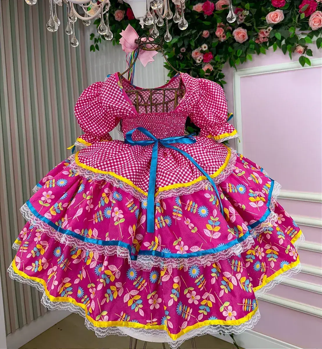 Vestido junino festa pink, foto 6