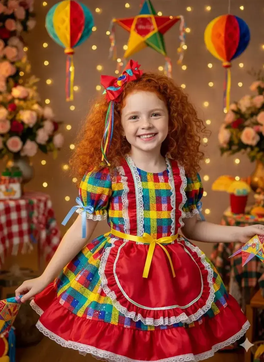 Vestido junino bell valentina