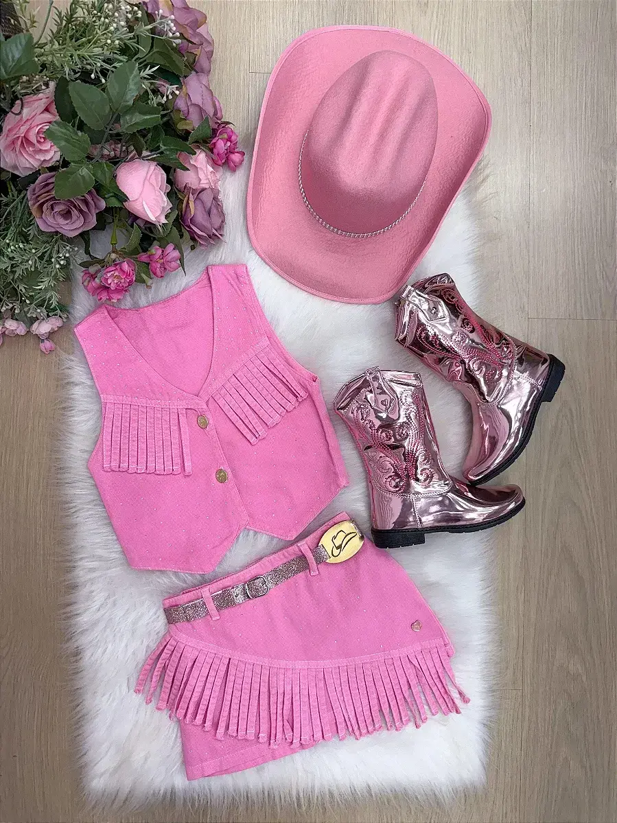 Conjunto Boiadeira maraisa rosa, foto 4