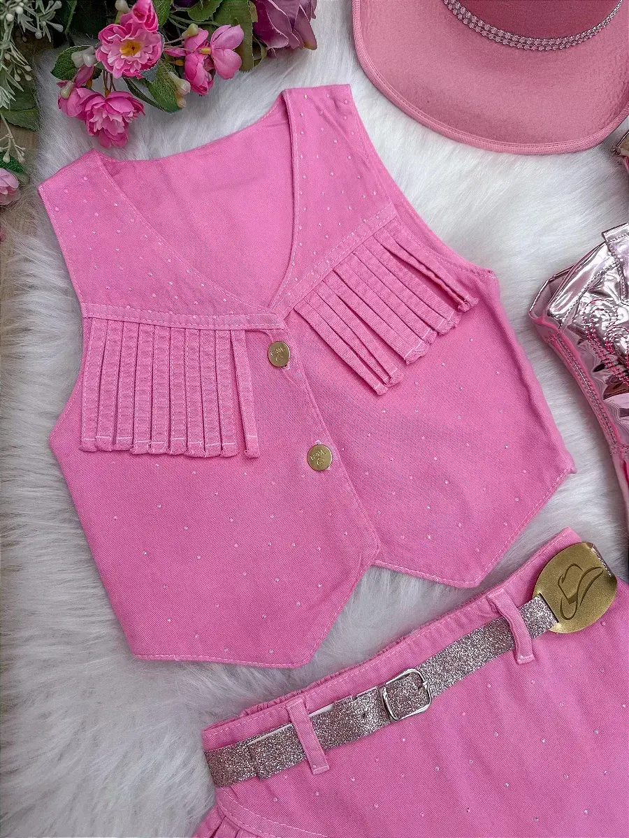 Conjunto Boiadeira maraisa rosa, foto 8