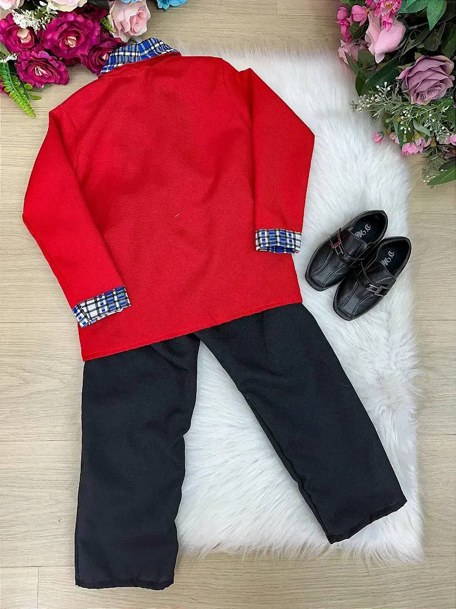 Conjunto junino seu terno vermelho, foto 9