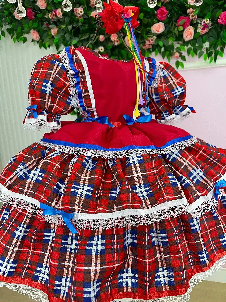 Vestido junino caipira festa maça do amor, foto 3