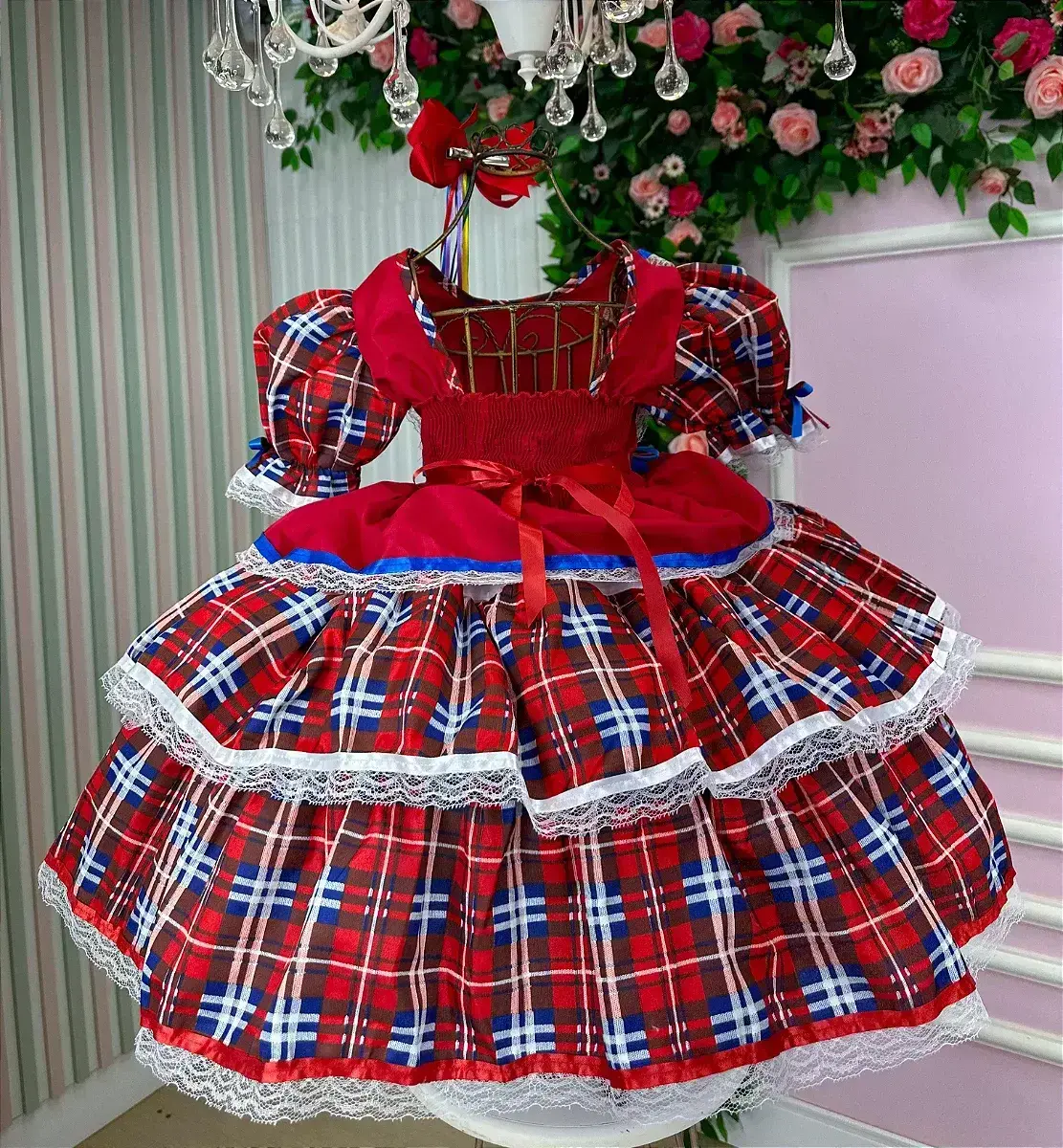 Vestido junino caipira festa maça do amor, foto 4