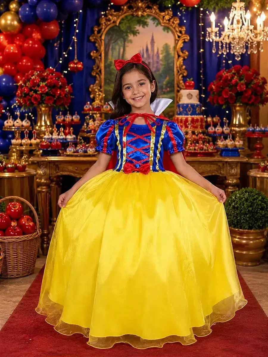 Fantasia longa princesa maça