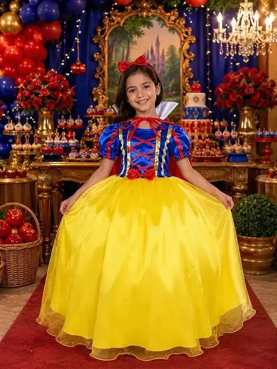 Fantasia longa princesa maça