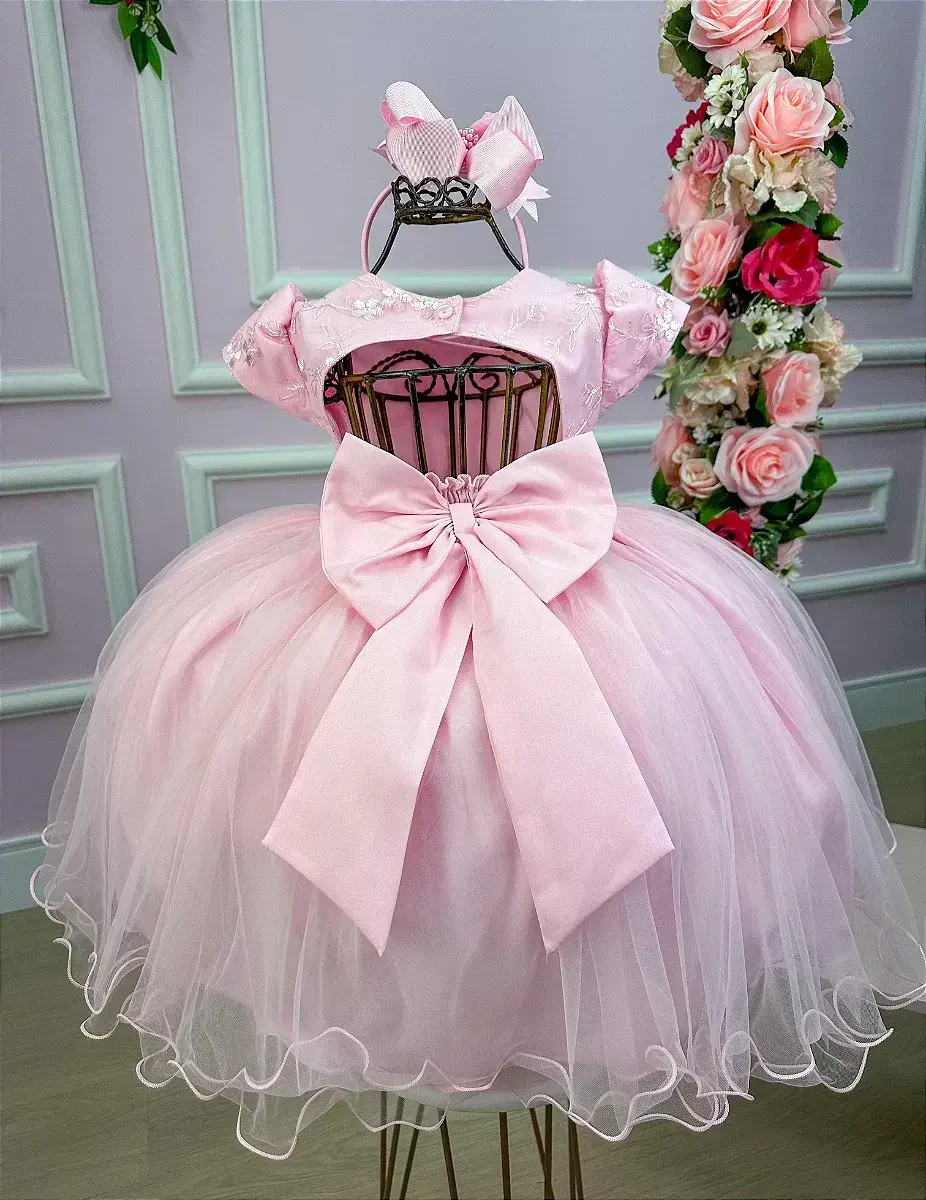 Vestido rosa borboletas, foto 4