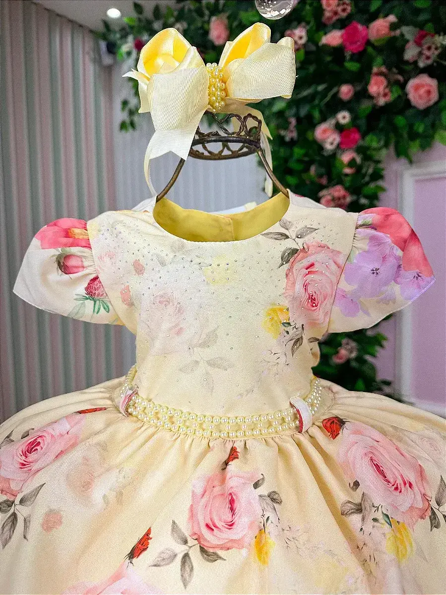 Vestido jardim encantado loise amarelo, foto 2