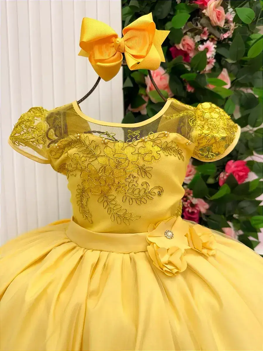 Vestido longo carol amarelo, foto 4