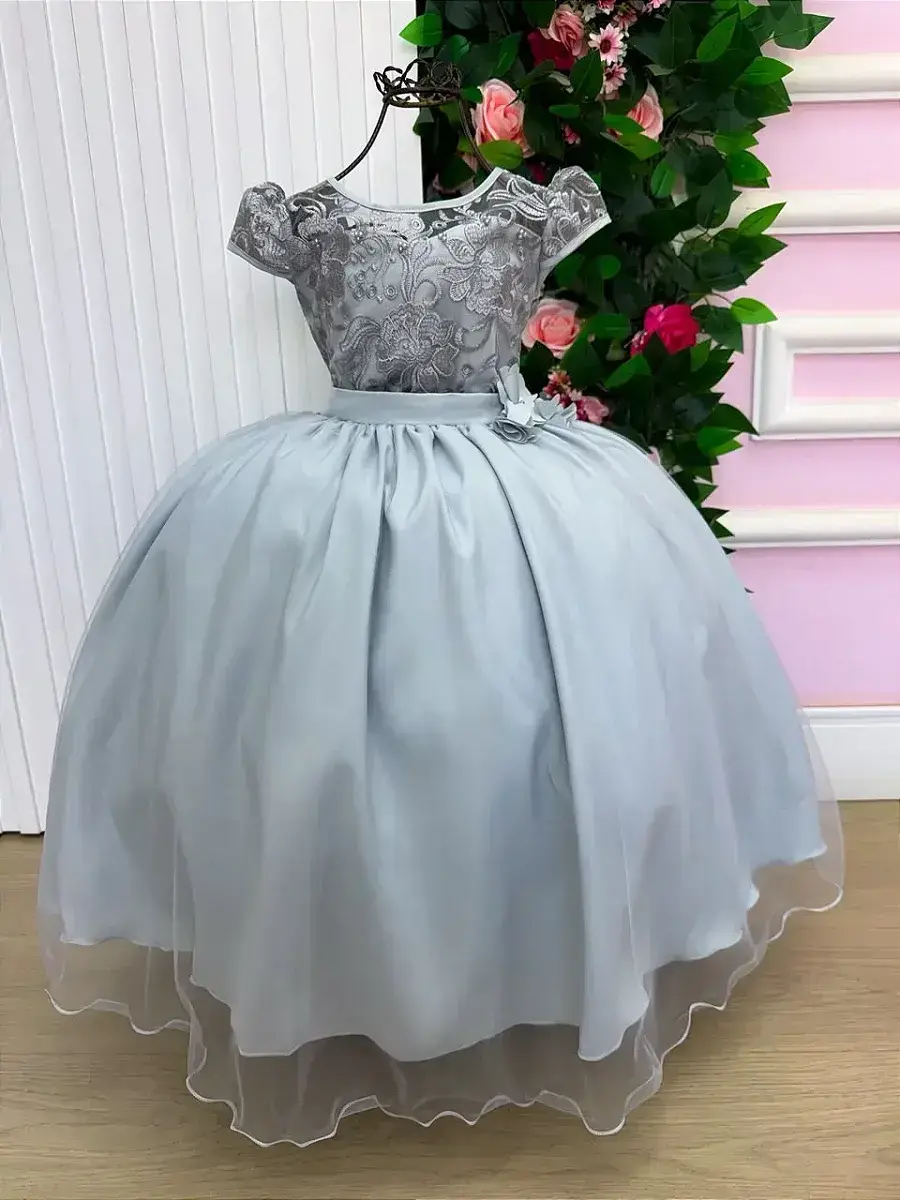 Vestido longo carol prata, foto 2
