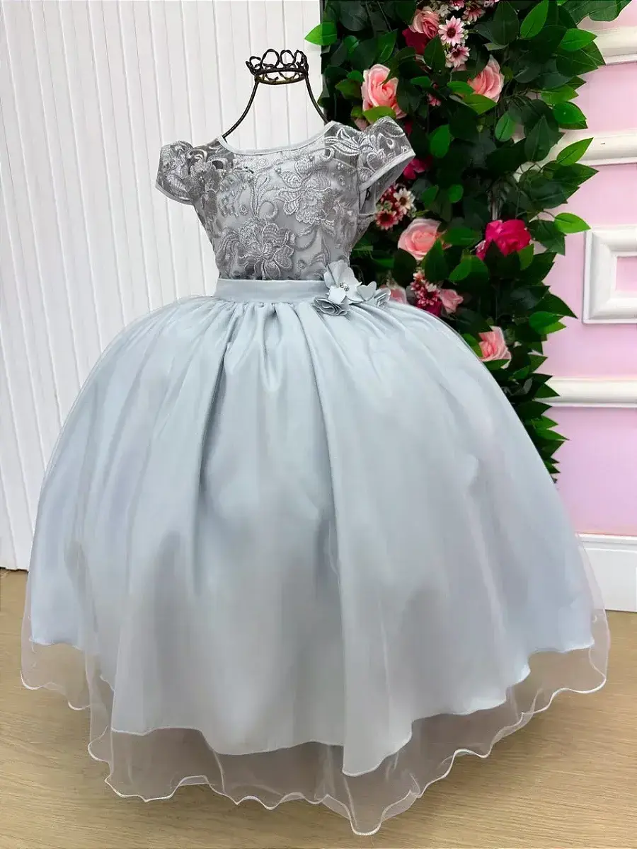 Vestido longo carol prata, foto 3