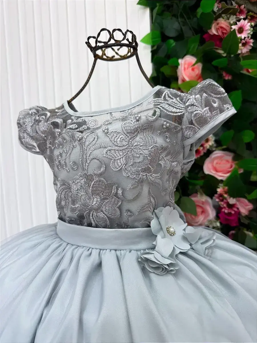 Vestido longo carol prata, foto 4
