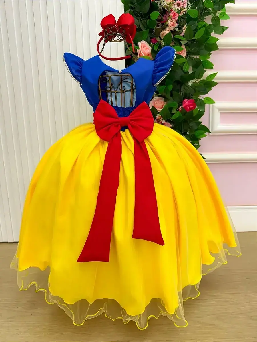 Fantasia vestido longo princesa maça, foto 8