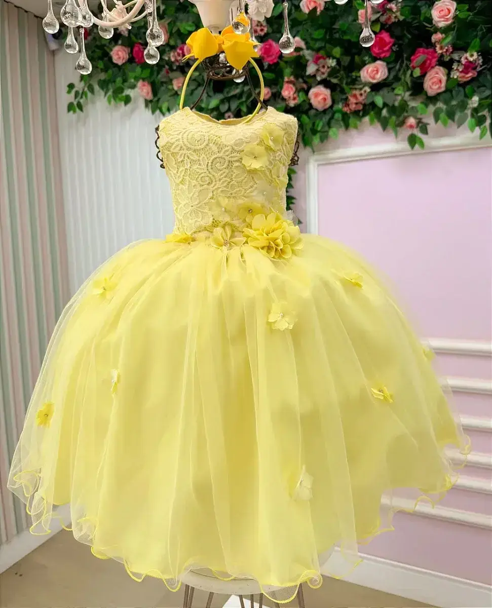 Vestido regata flores amarelo, foto 2