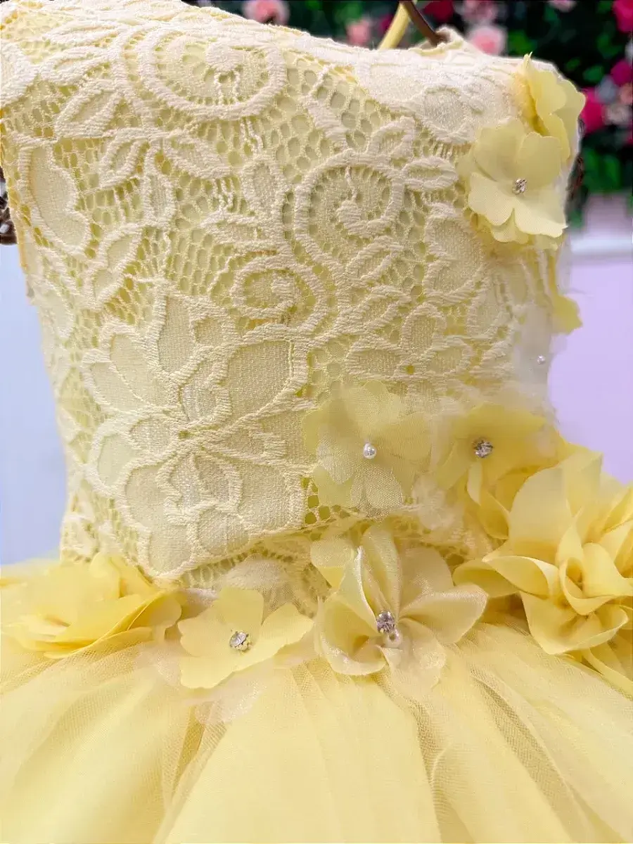 Vestido regata flores amarelo, foto 5
