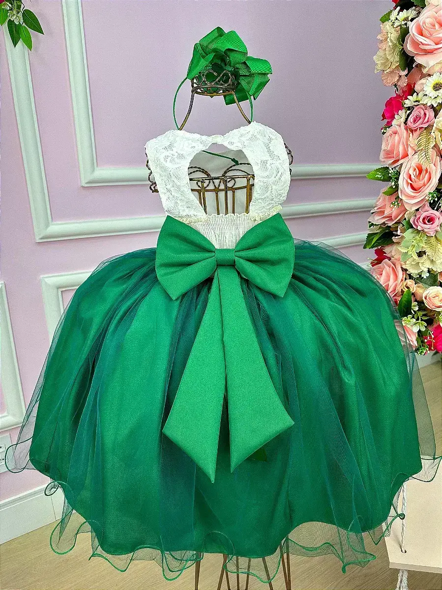 Vestido ivete peito off e saia verde bandeira, foto 5