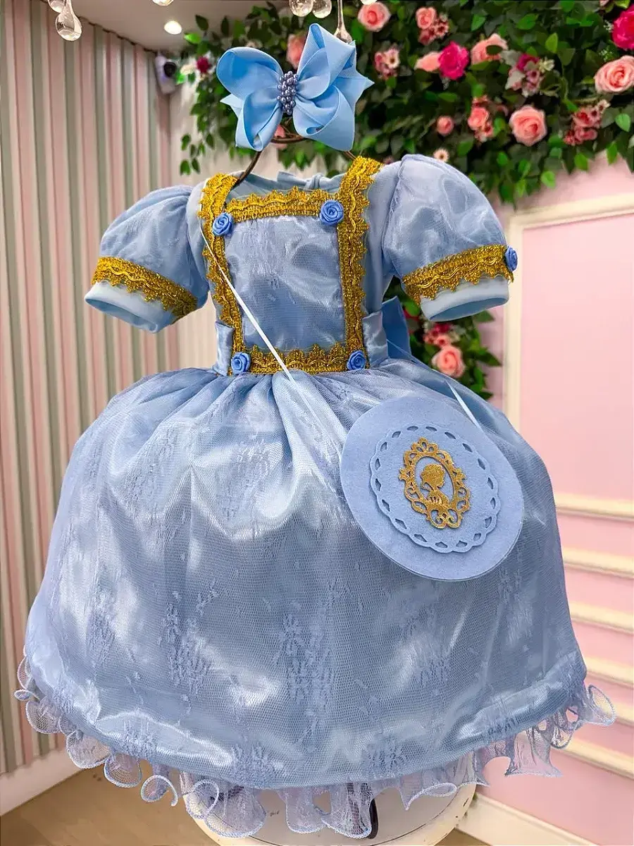 Fantasia festa princesa azul, foto 6