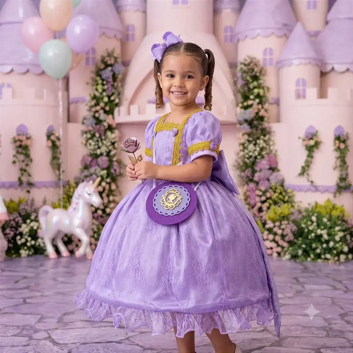 Fantasia festa princesa lilas, foto 2