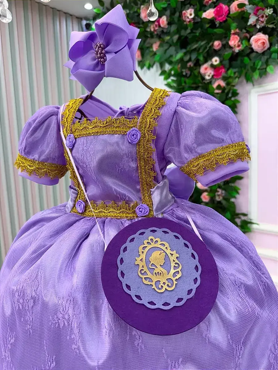 Fantasia festa princesa lilas, foto 6