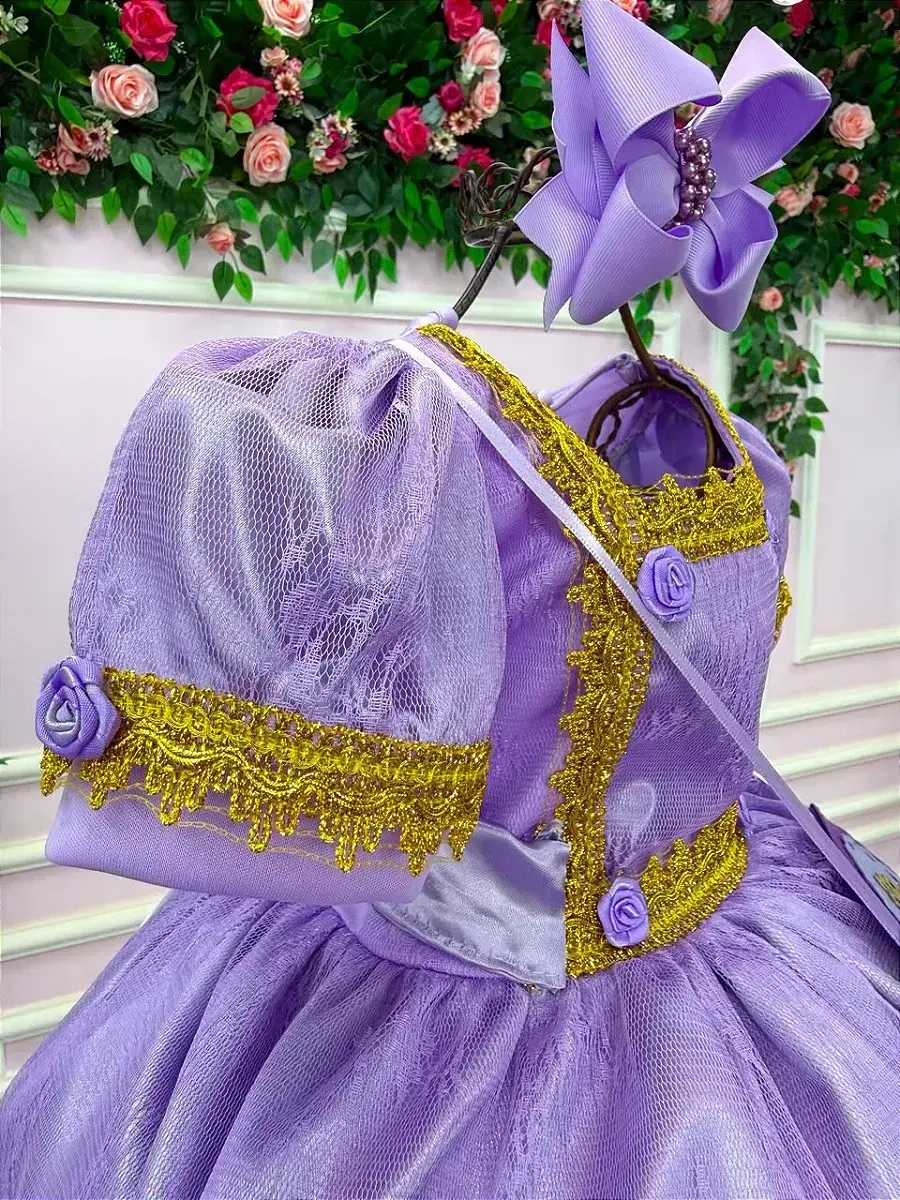 Fantasia festa princesa lilas, foto 7