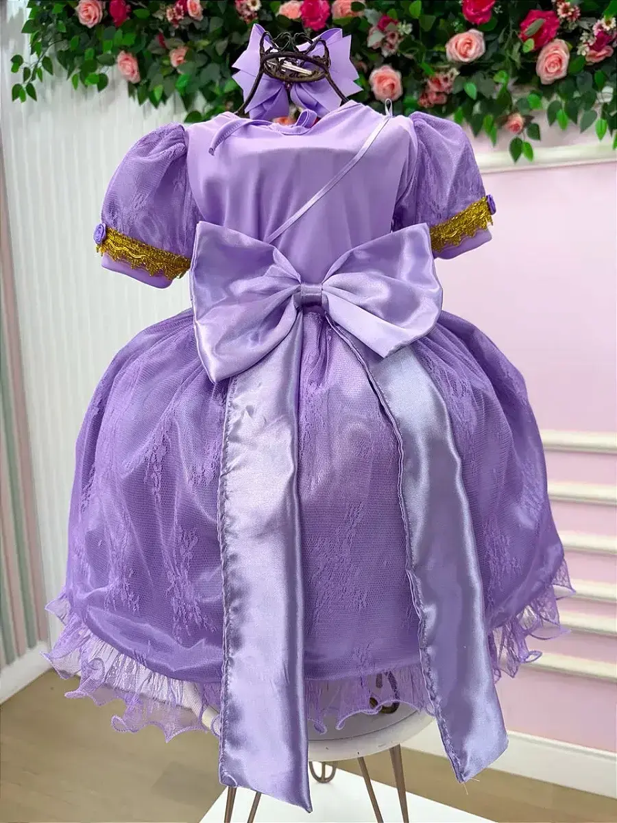Fantasia festa princesa lilas, foto 9